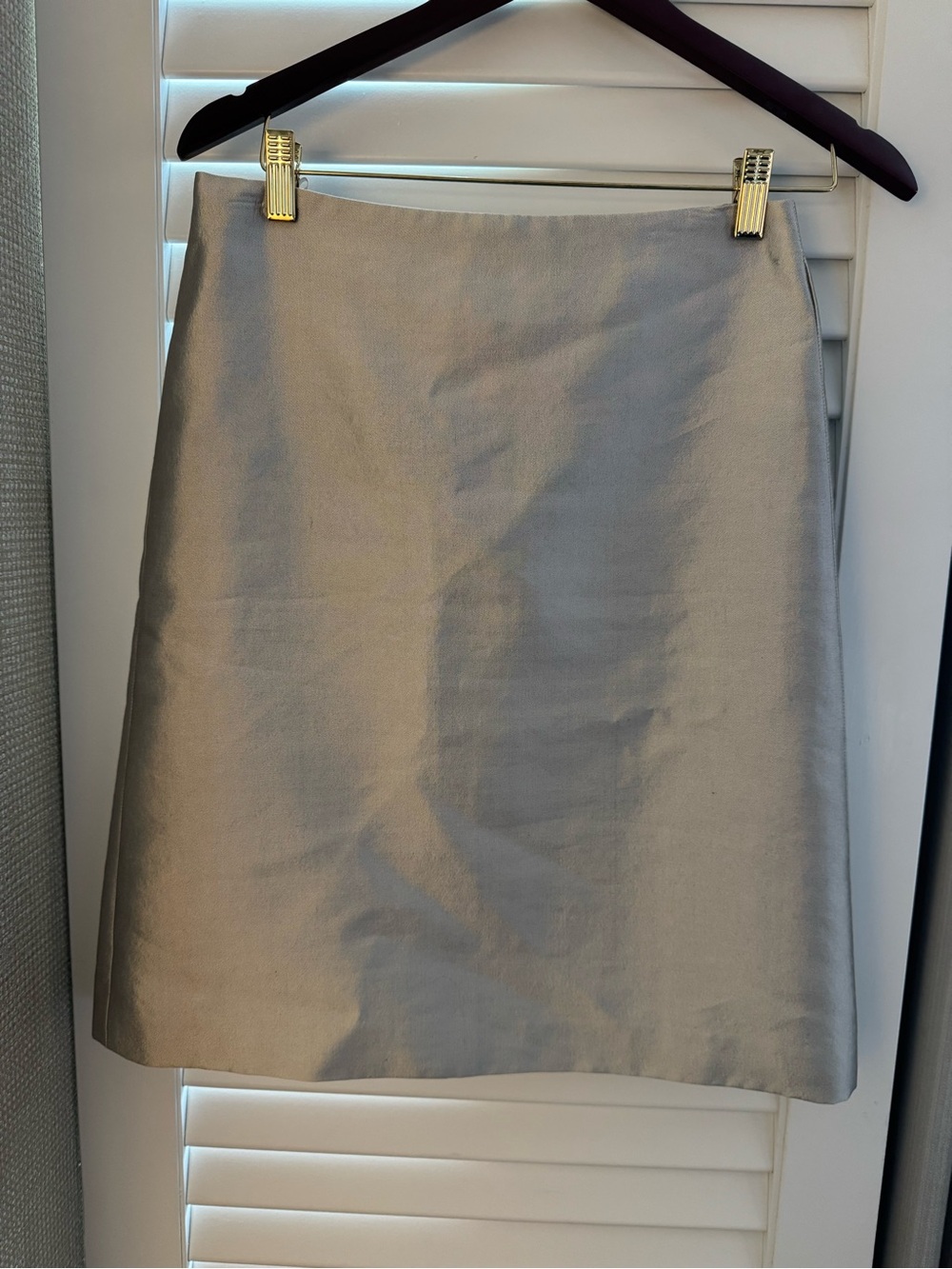 Classic A-Line Women's Skirt in Platinum